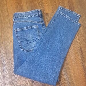 American Eagle Outfitters‎ Blue Straight Leg Jeans used good condition.